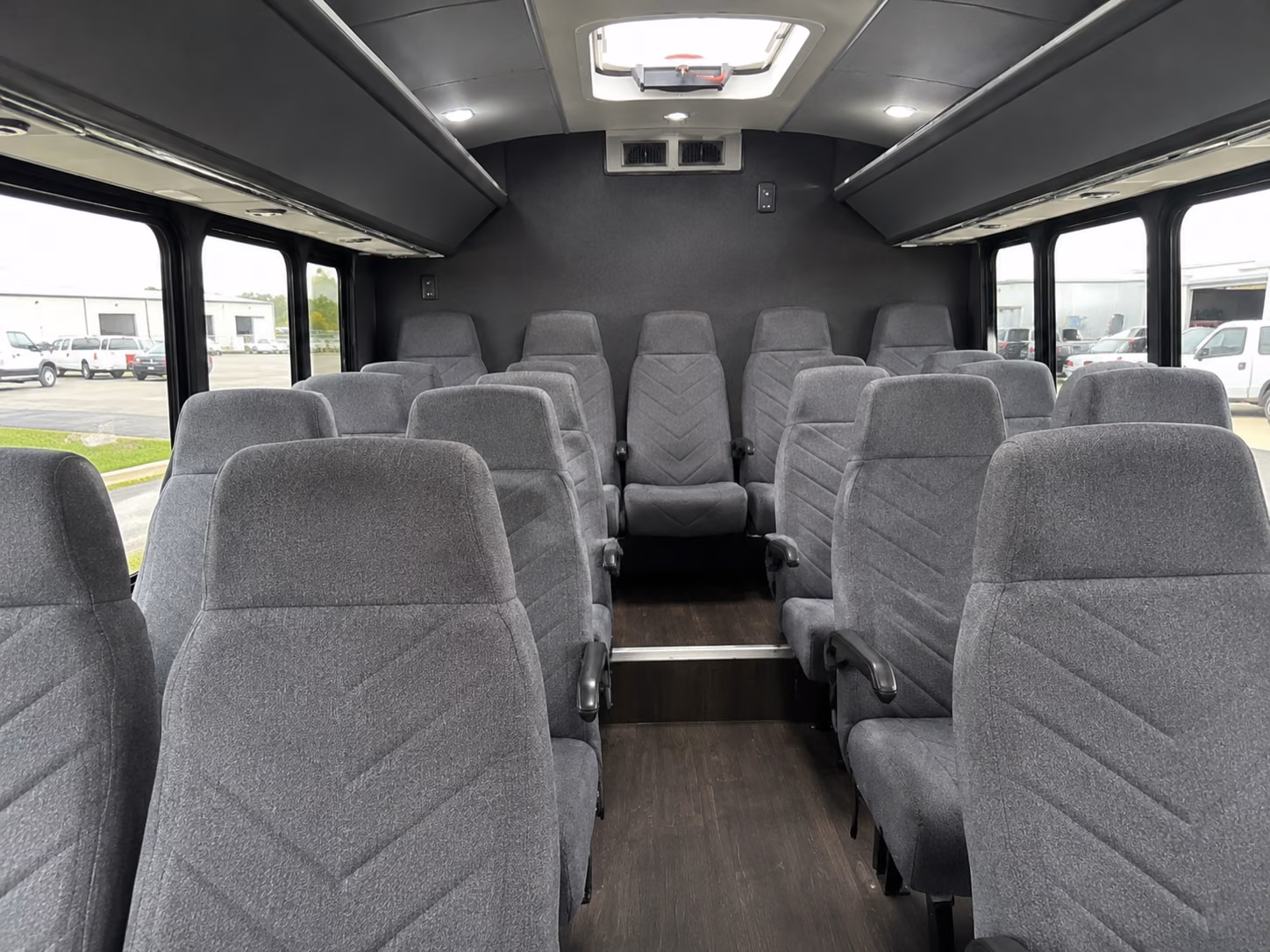 lakewood 18 passenger minibus inside