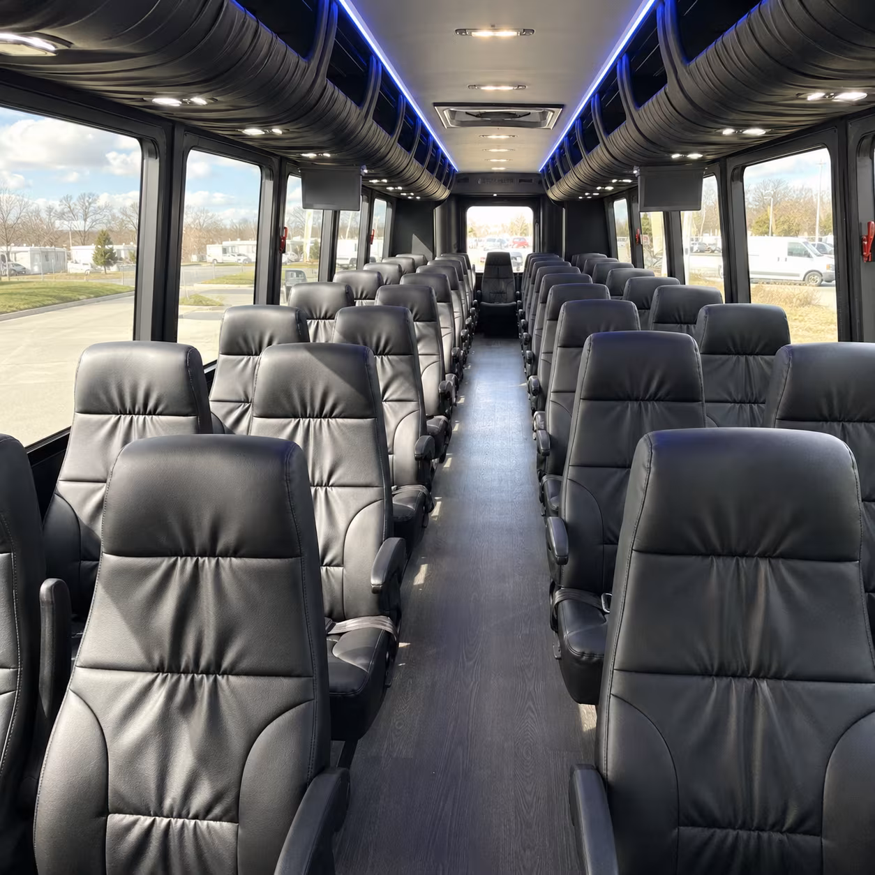 lakewood 35 passenger minibus inside