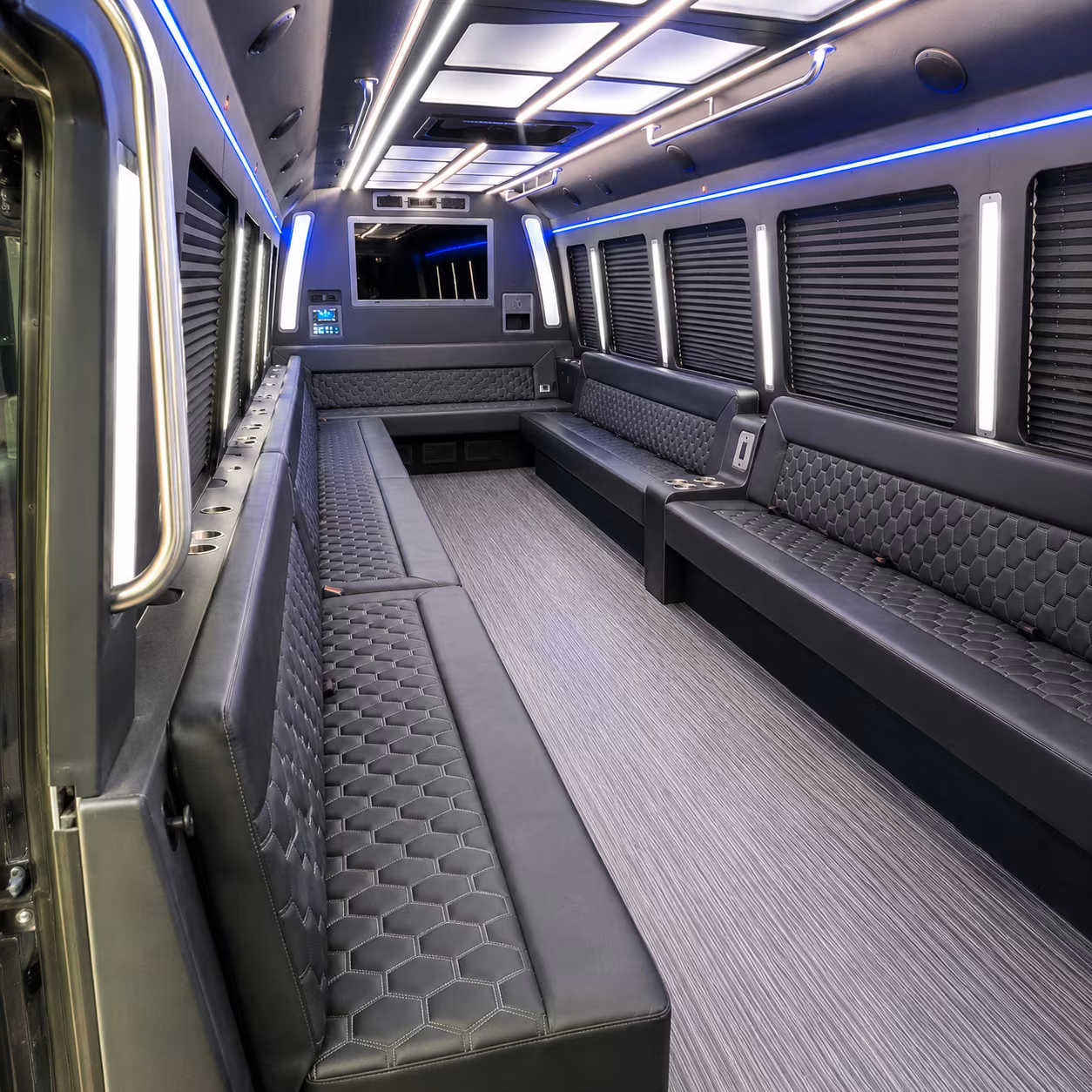lakewood 40 passenger party bus interior
