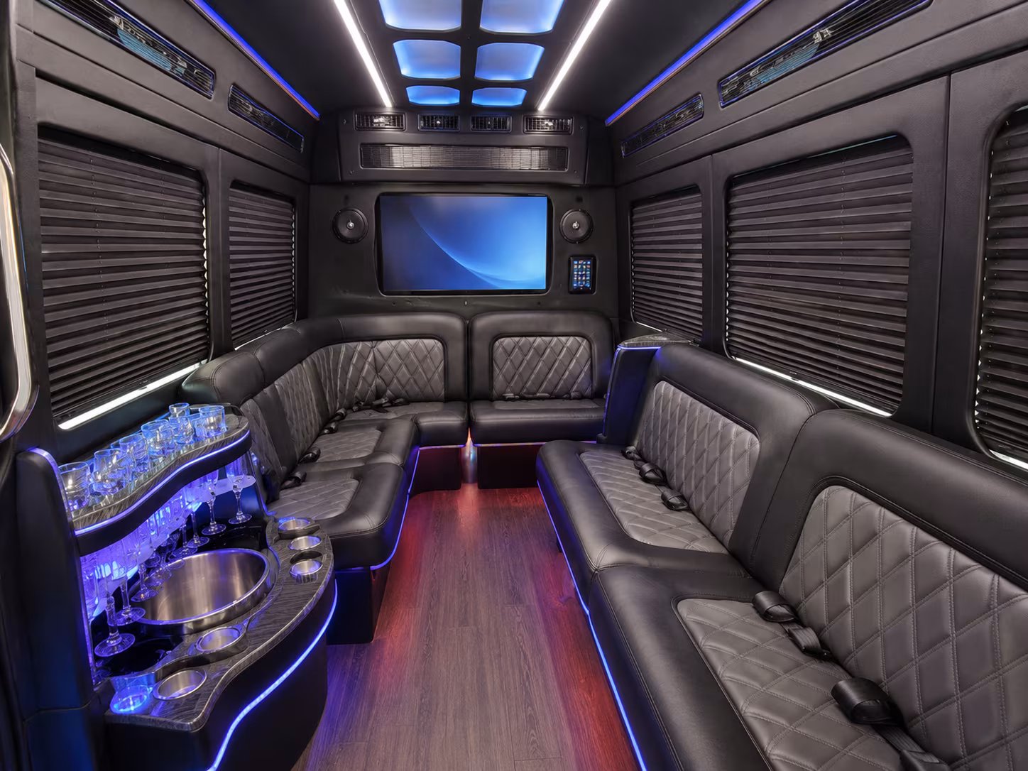 lakewood airport transportation onboard seating