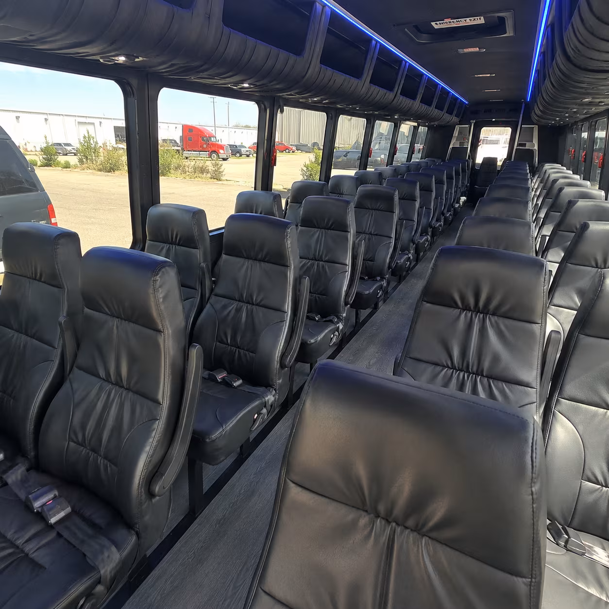 lakewood religious group transportation onboard seating