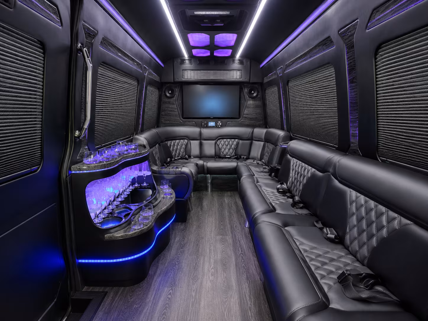 lakewood wedding transportation onboard seating